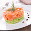 Tartare se saumon avocat sauce balsamique sucre