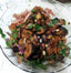 Salade d'aubergine aux oignons