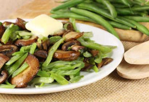 Haricots verts aux champignons