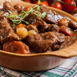 Jarret de veau façon bourguignon