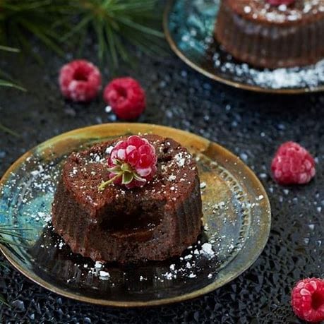 Moelleux au chocolat aux framboises