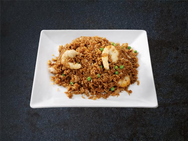 Riz sauté au cabillaud