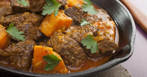 Tajine de bœuf safrané aux patates douces