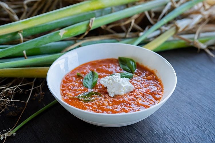 soupe aux tomates épicés